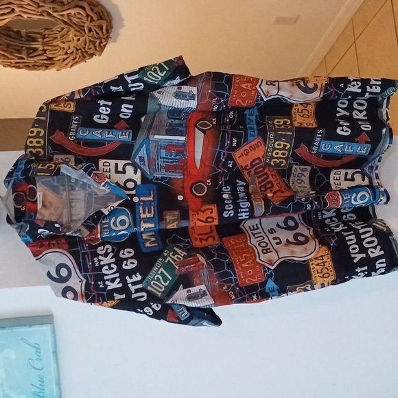 🔥🔥🔥Route 66 Scenic highway landmarks Hawaiian style shirt 2XL catch the waves - Picture 3 of 12